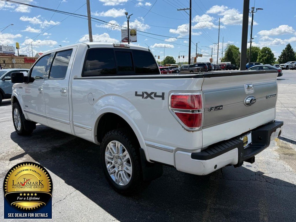Used 2013 White Platinum Metallic Tri-Coat Ford 4WD SuperCrew 145" Platinum image 7