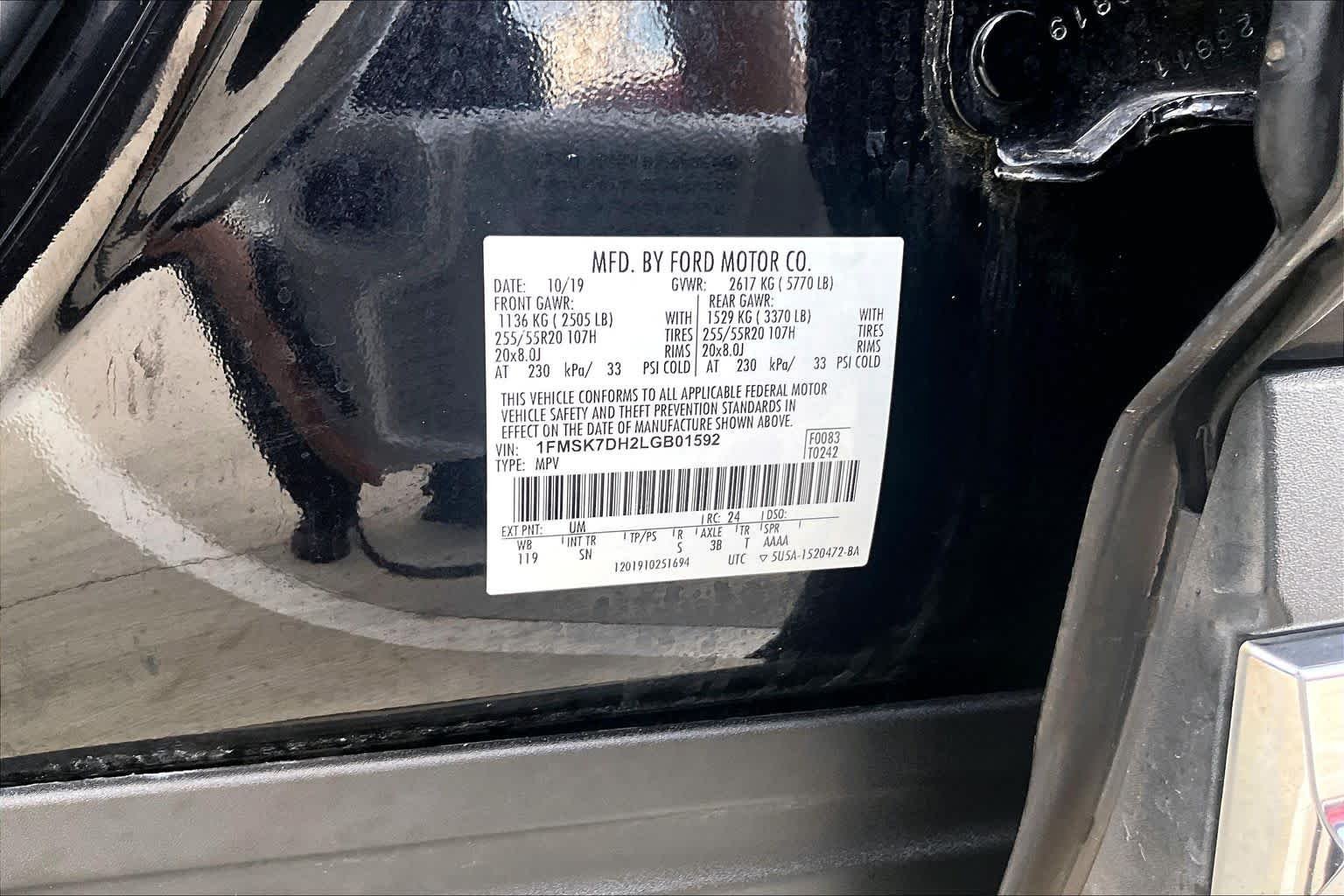 Used 2020 Agate Black Metallic Ford XLT image 32