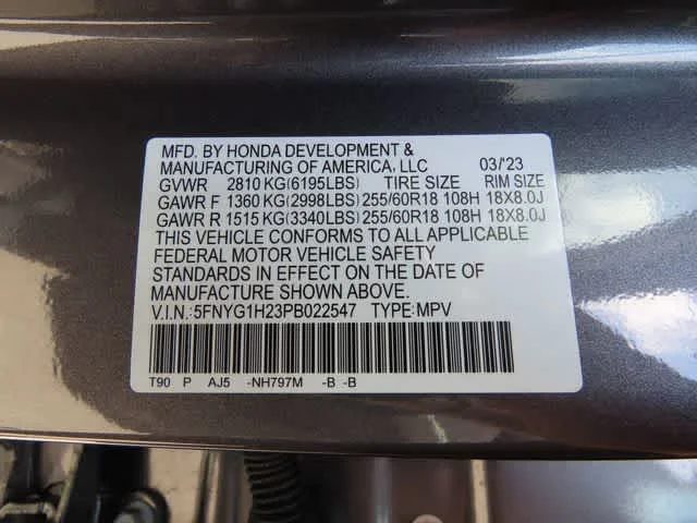 Certified Used 2023 Modern Steel Metallic Honda LX image 28