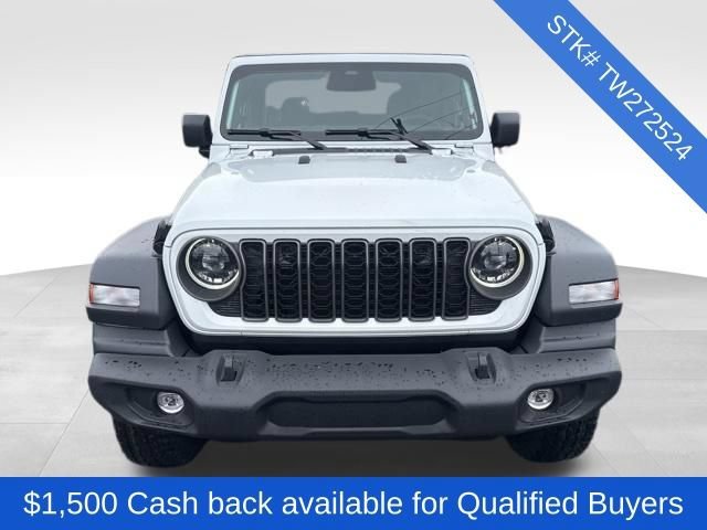 New 2026 Bright White Clear-Coat Exterior Paint Jeep Sport S image 2