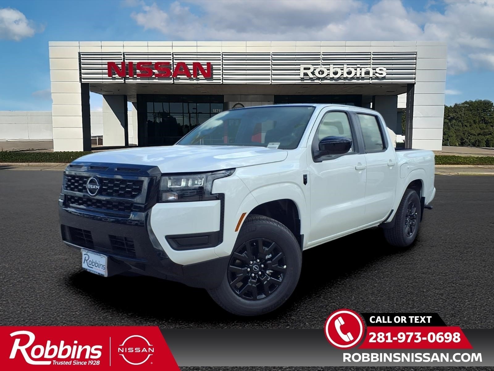 2026 Nissan Frontier Crew Cab SV White at Robbins Nissan