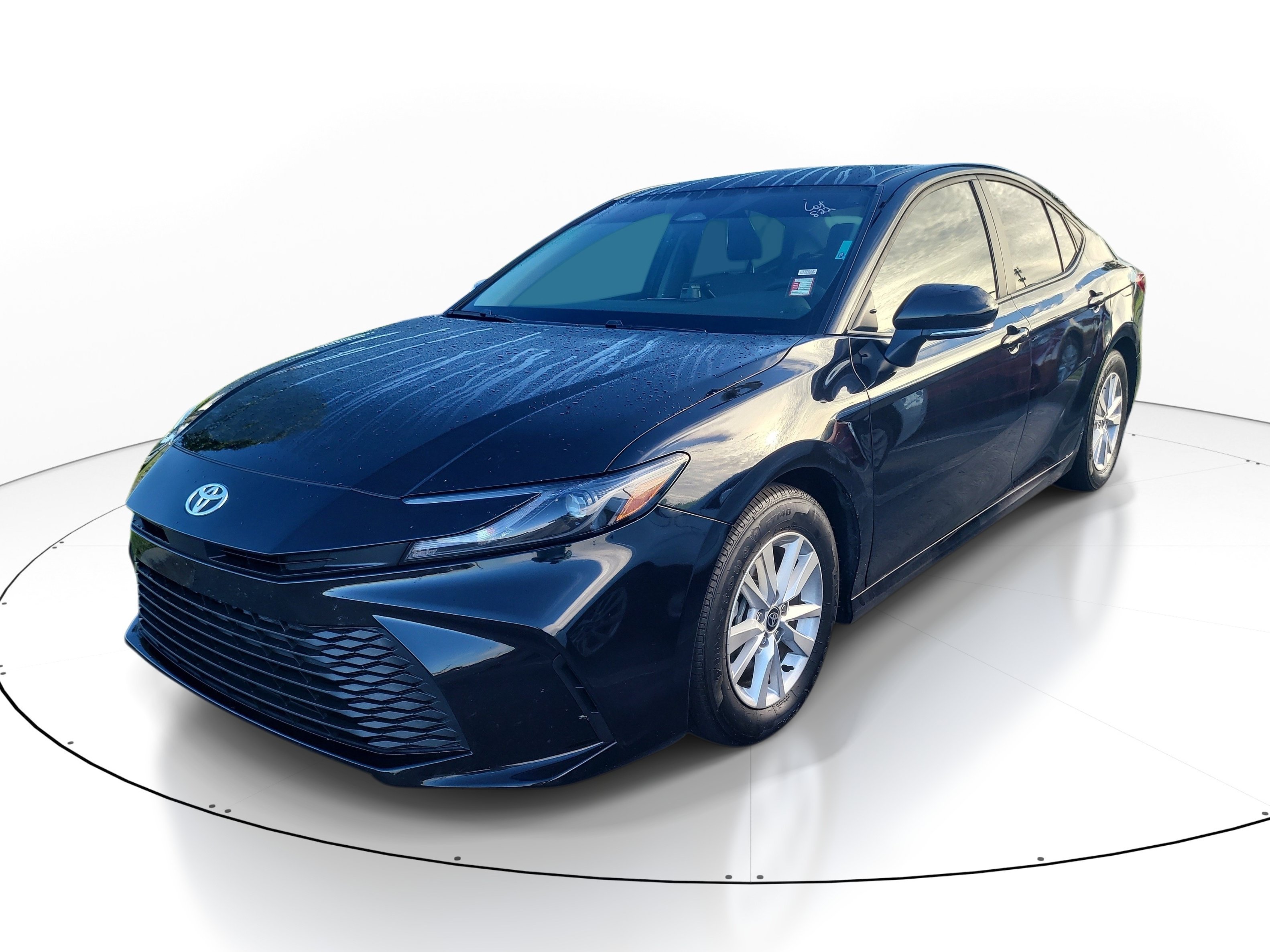 Used 2025 Midnight Black Metallic Toyota LE image 3
