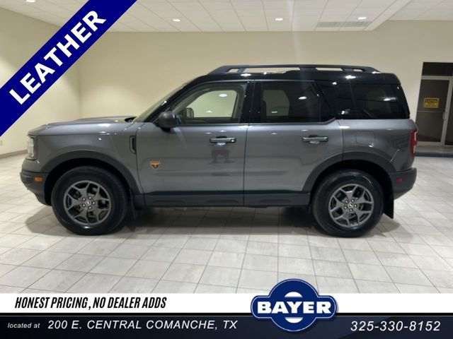 Certified 2021 Ford Bronco Sport Badlands with VIN 3FMCR9D95MRA49812 for sale in Comanche, TX