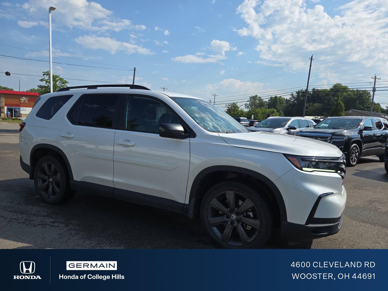 Used 2025 Platinum White Pearl Honda Sport image 3