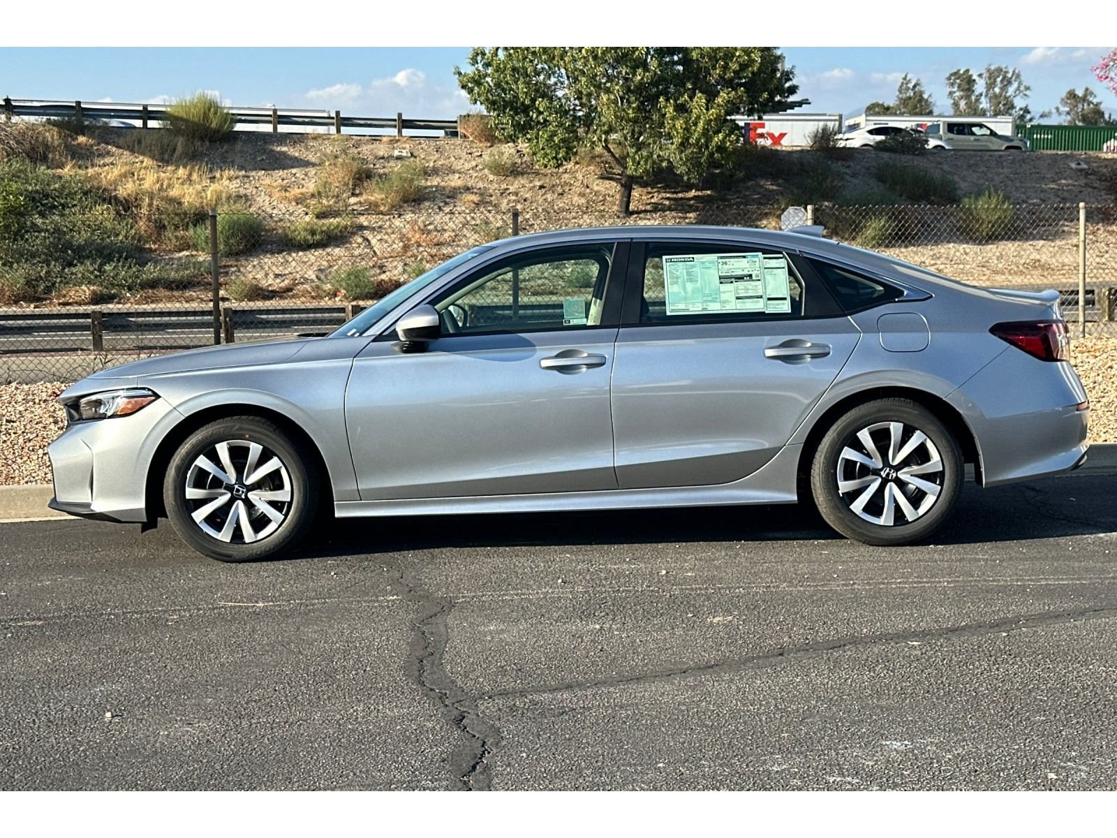 New 2026 Solar Silver Metallic Honda LX image 8