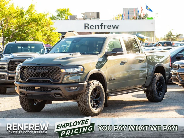 2026 RAM 1500 Rebel*, 3.5 Inch Lift, 35 Inch Tires, Off-Road Running Boards, Trigger Industries