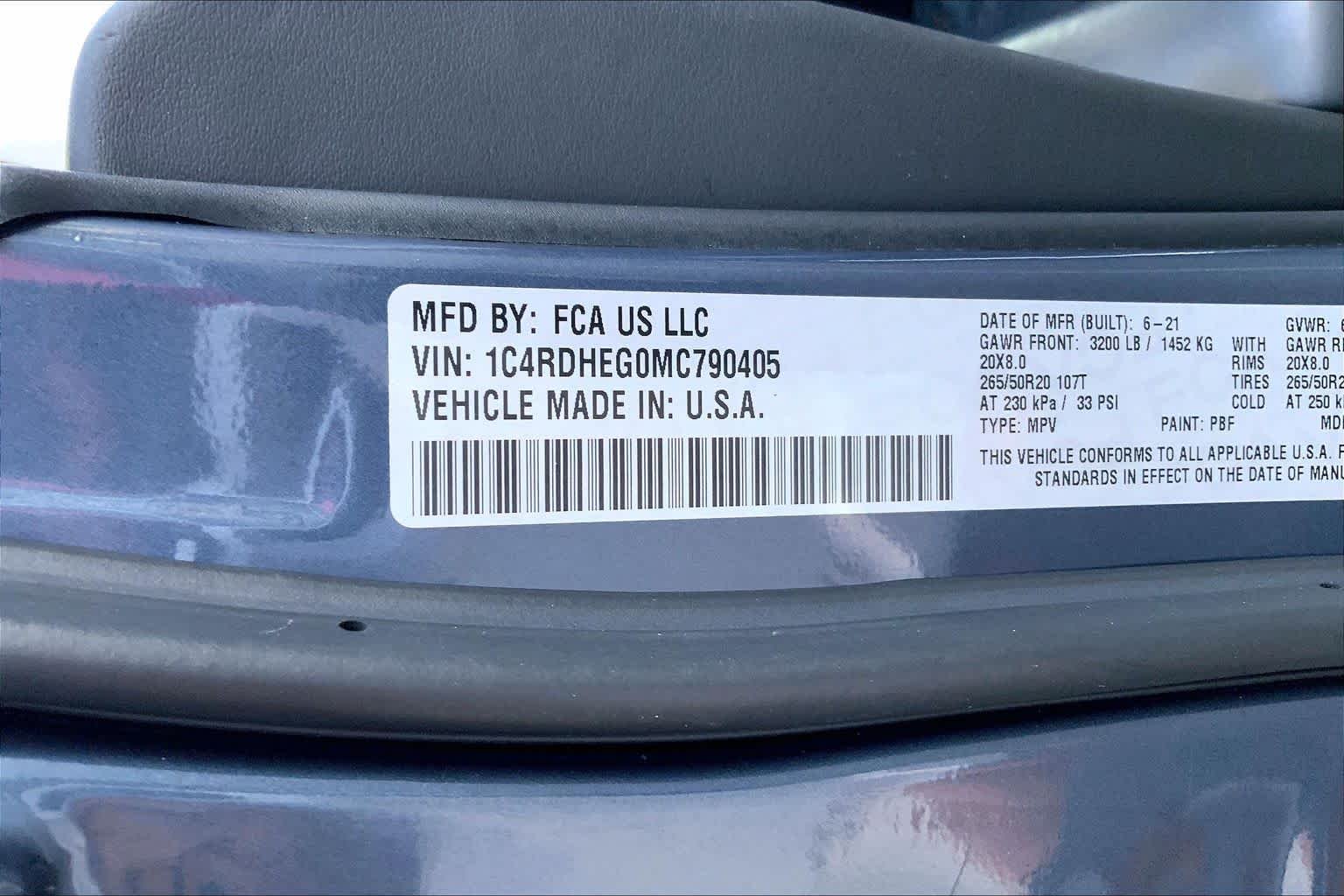 Used 2021 Reactor Blue Pearlcoat Dodge Citadel image 29