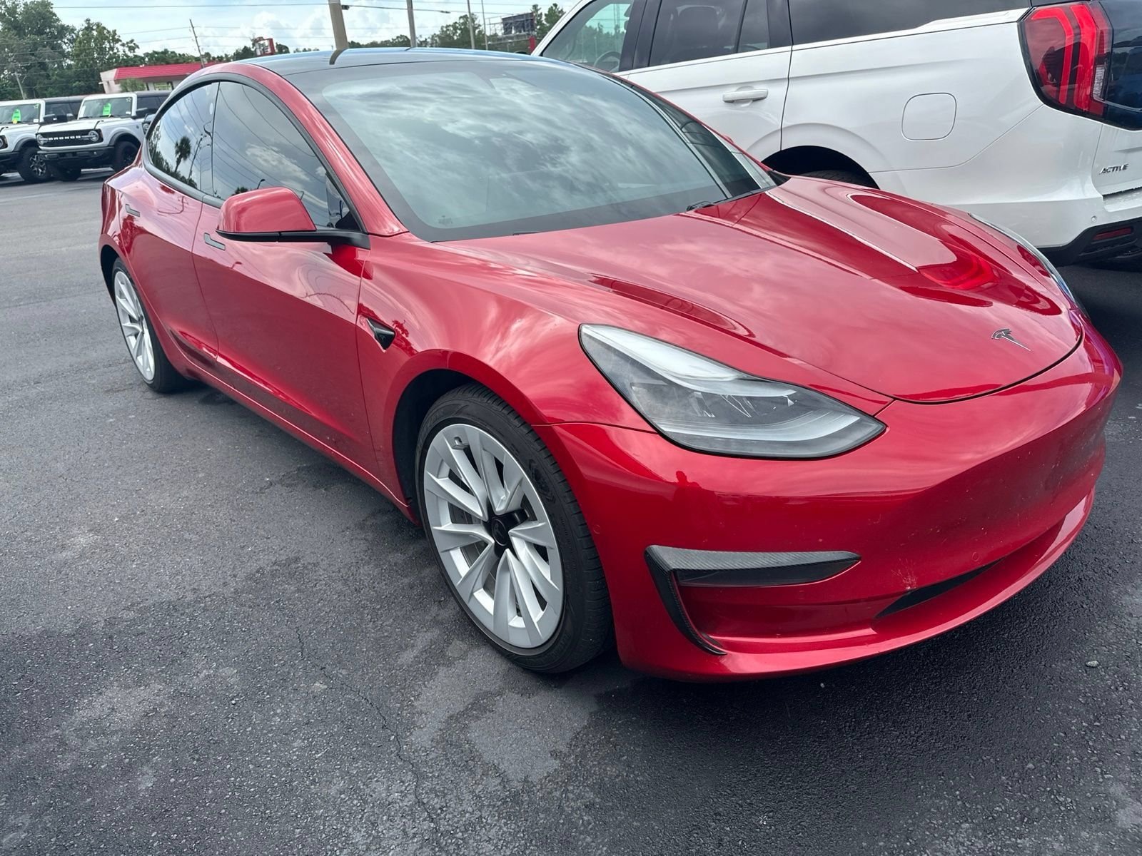Used 2021 Tesla Model 3 Base with VIN 5YJ3E1EA2MF987651 for sale in Spring Hill, FL