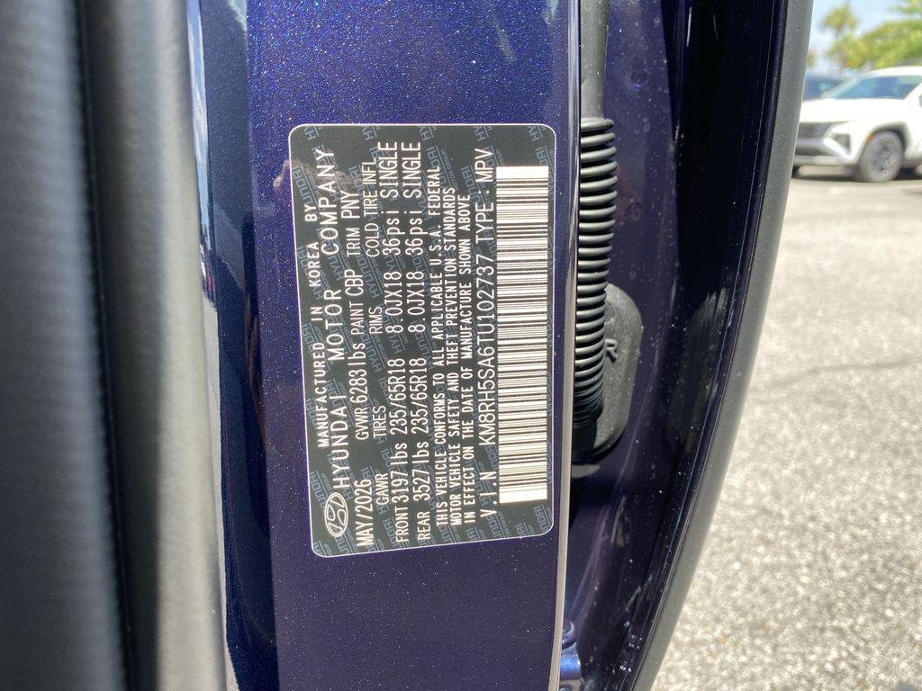 New 2026 Pacific Sapphire Hyundai Blue SEL Premium 7P image 42
