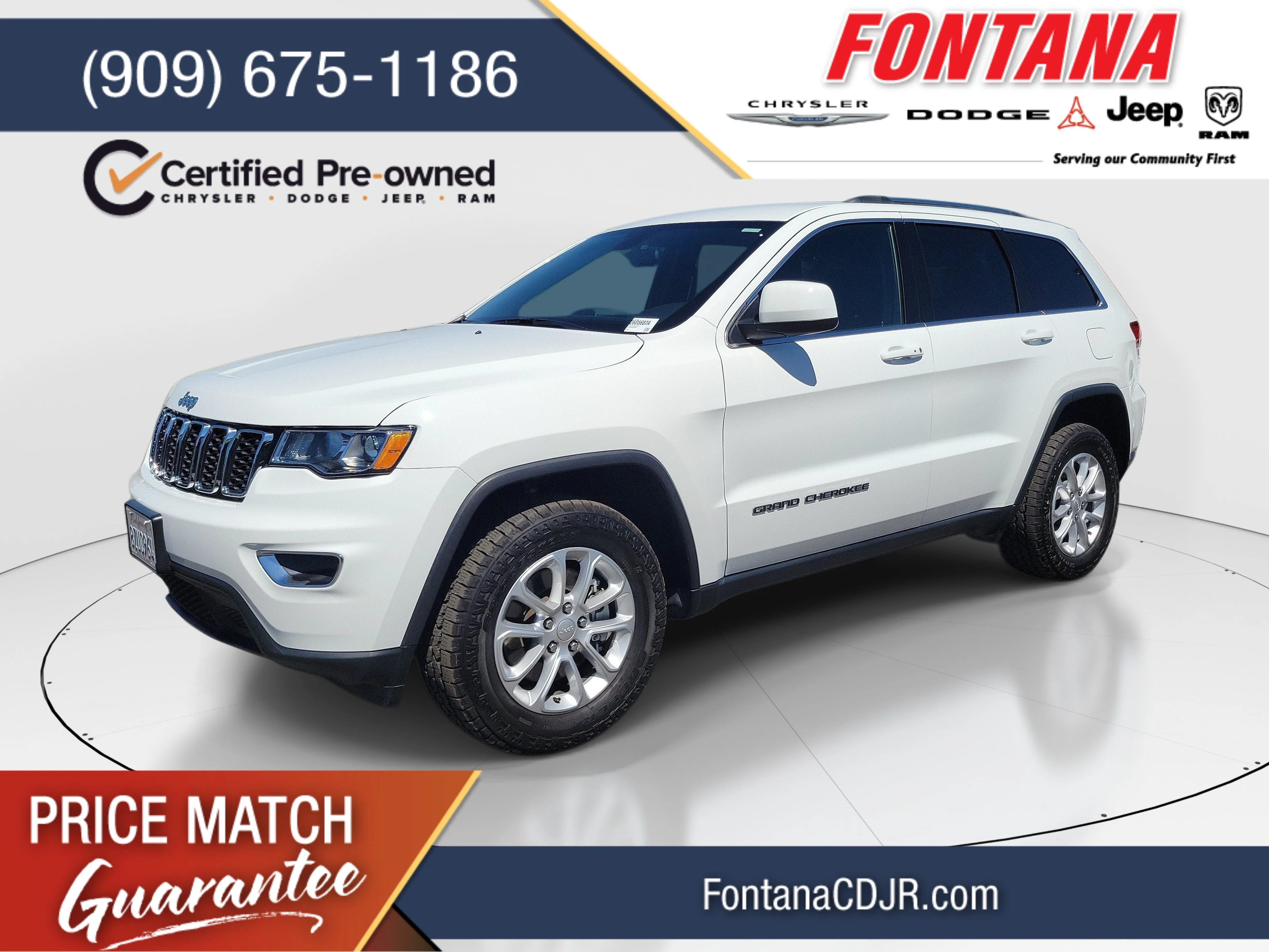 Certified Used 2021 White Jeep Laredo X image 1