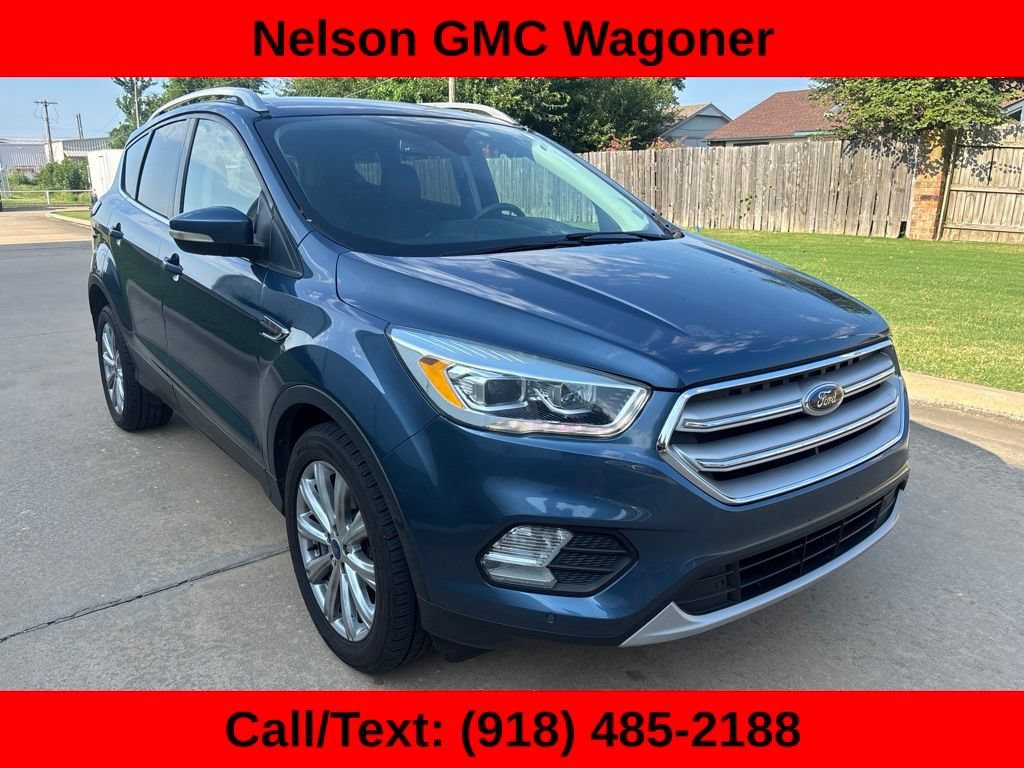 Used 2018 Blue Ford Titanium image 3