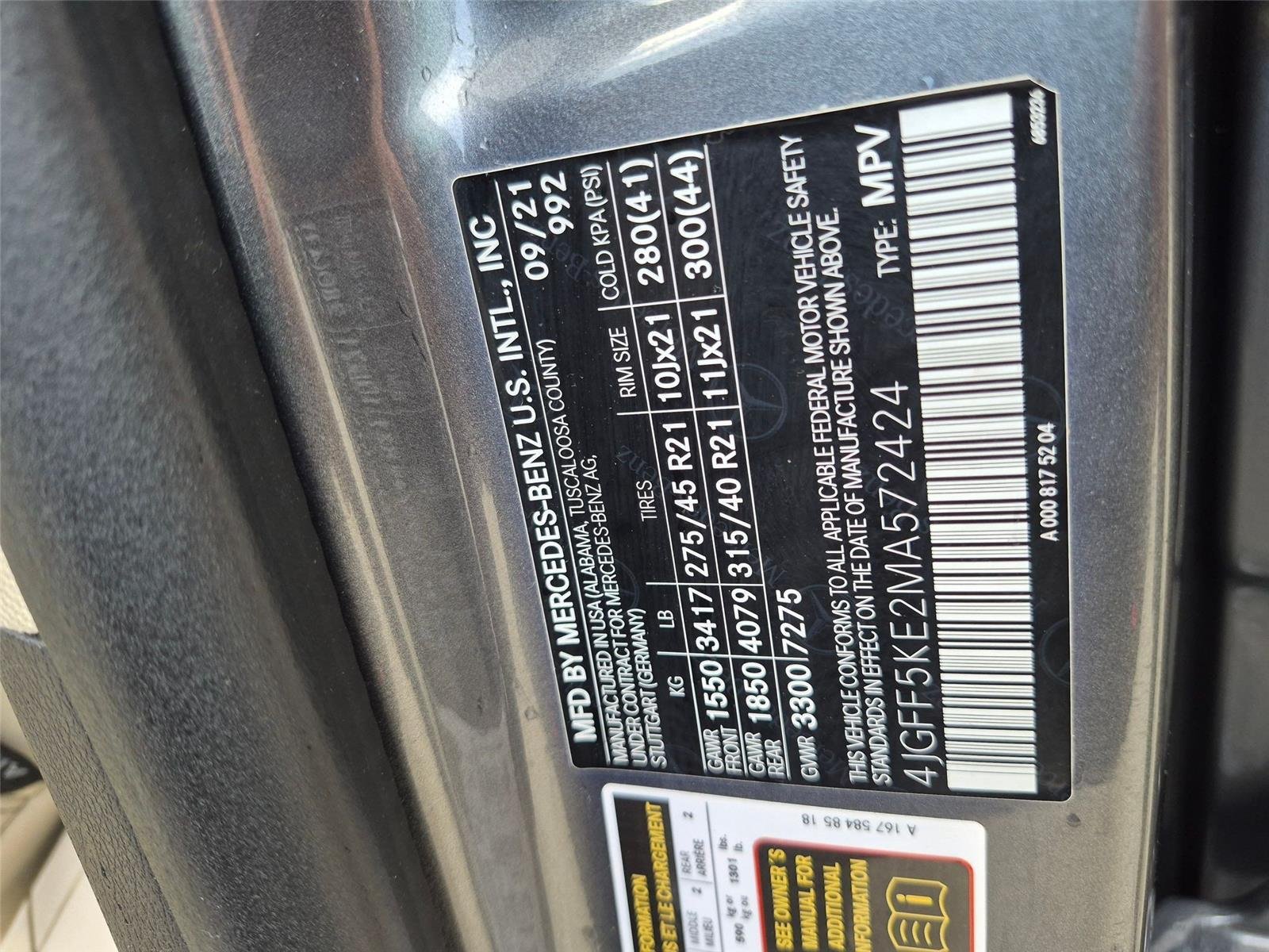 Used 2021 Selenite Grey Metallic Mercedes-Benz GLS 450 image 34