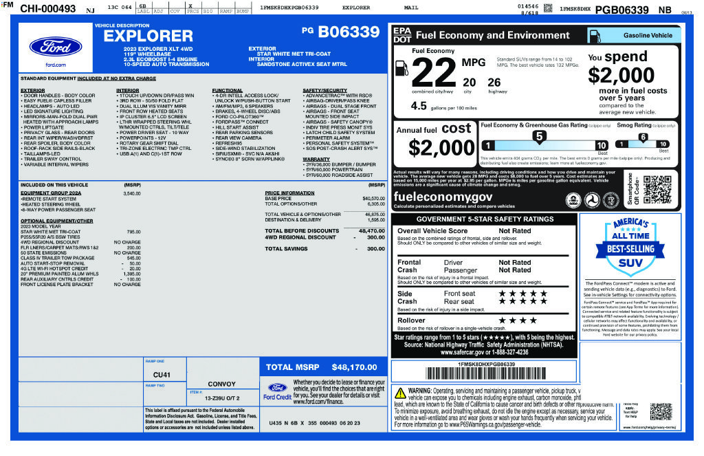 Used 2023 White Ford XLT image 22