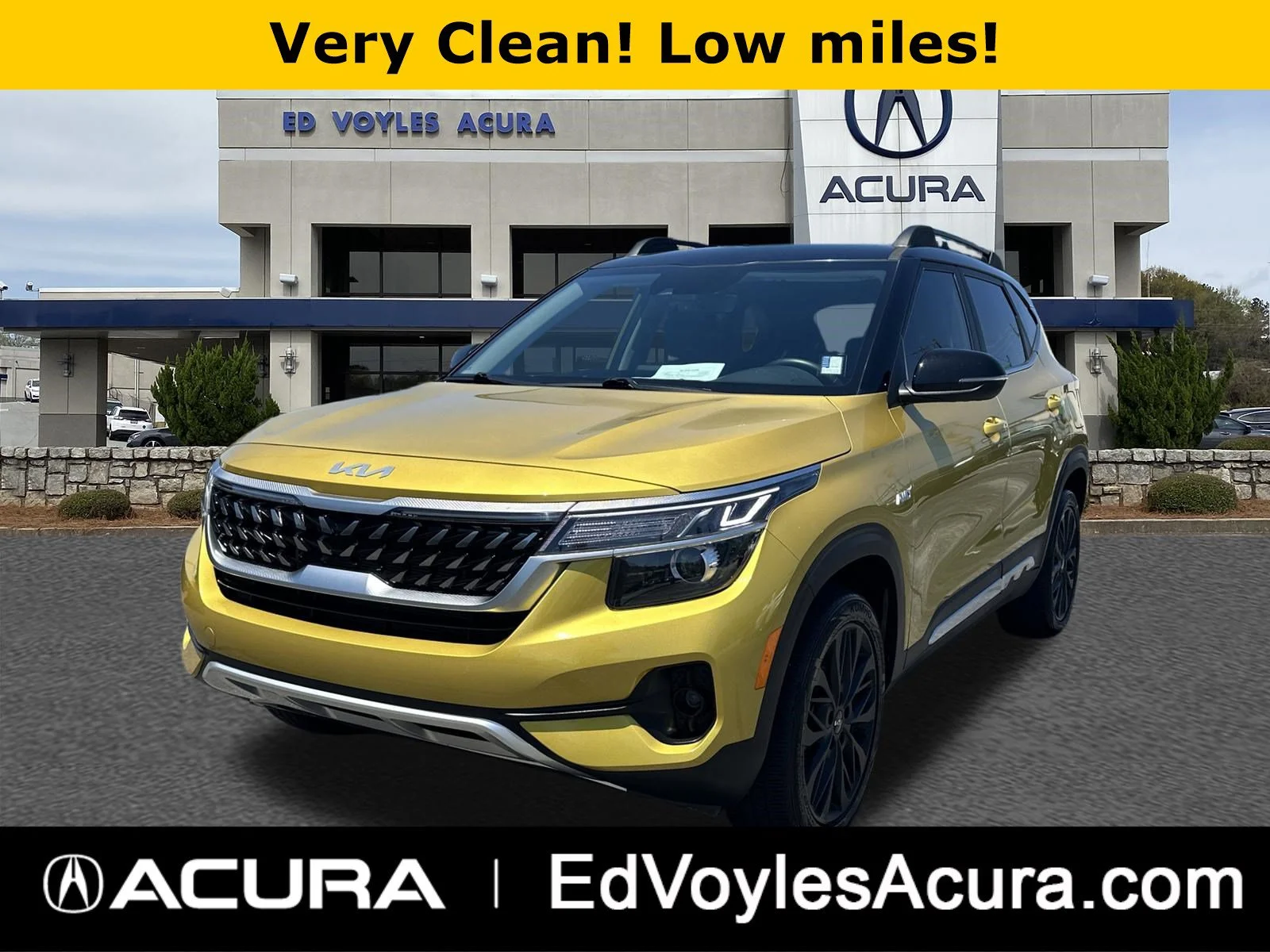 Used 2023 Starbright Yellow/Black Roof Kia Nightfall image 1