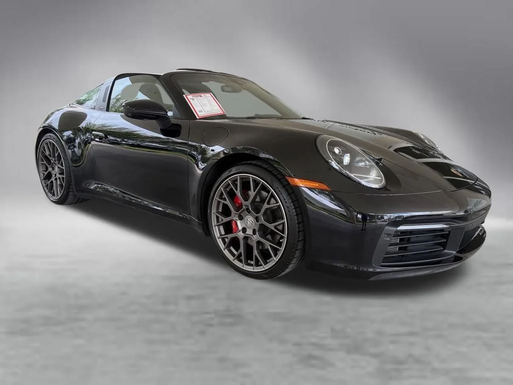Used 2021 Black Porsche Targa 4S image 4