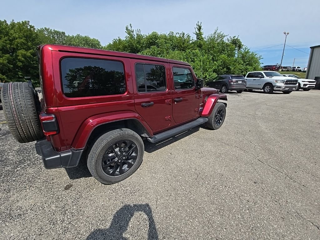 Used 2022 Red Jeep Unlimited Sahara 4xe image 8