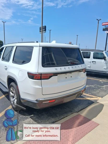 Used 2022 Bright White Clearcoat Jeep Series I image 3