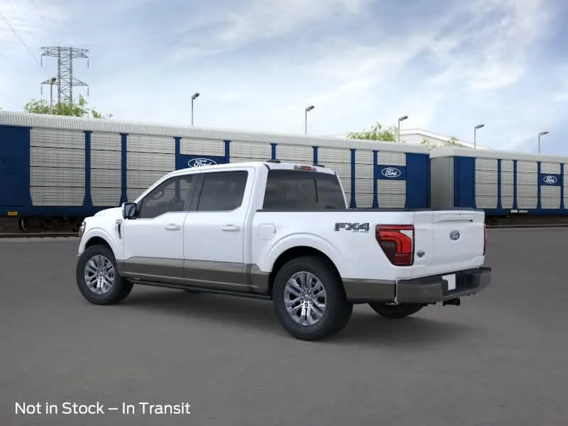 New 2026 Star White Metallic Tri-Coat/Marsh Gray Ford King Ranch image 4