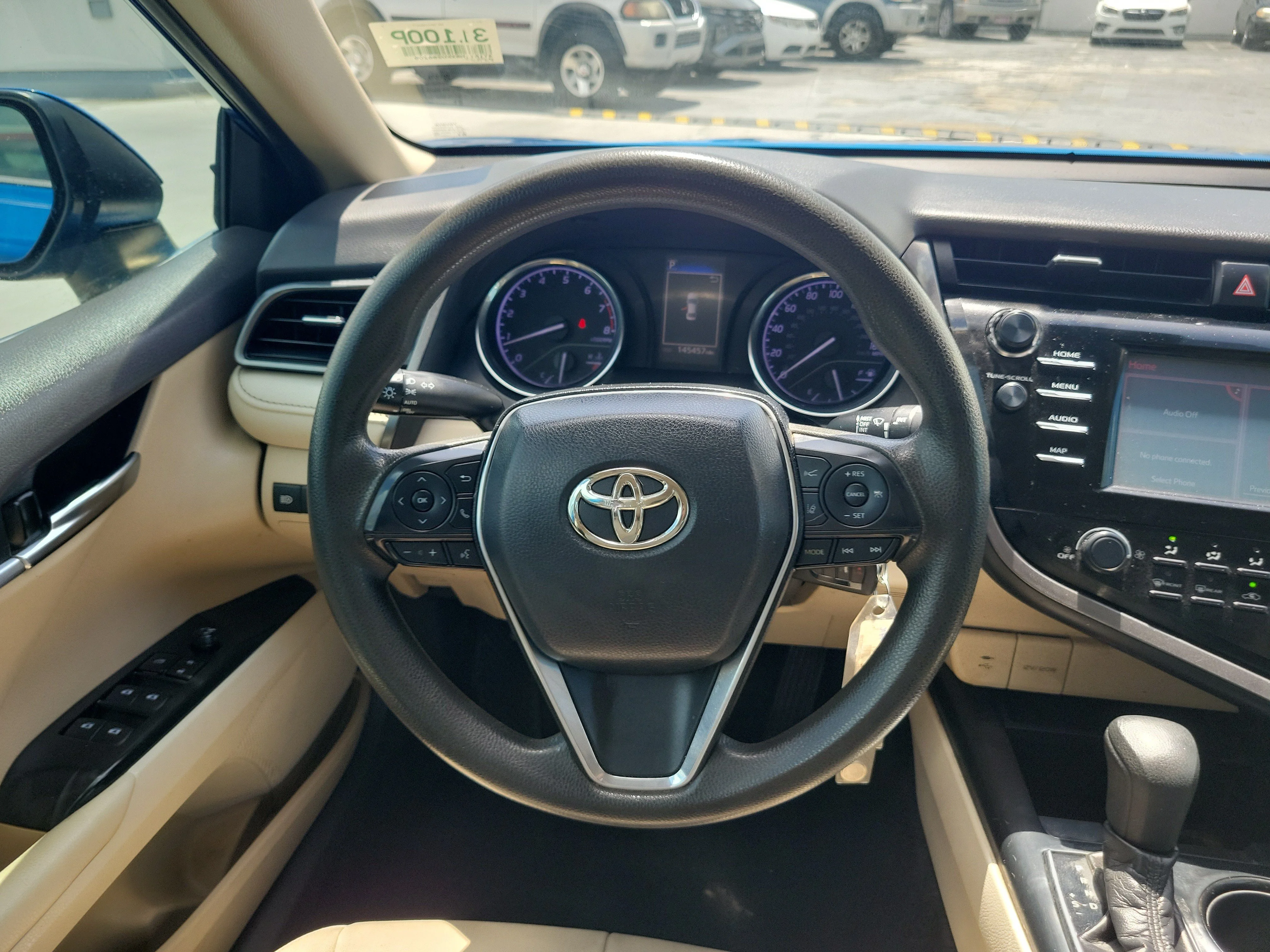 Used 2019 Blue Streak Metallic Toyota LE image 15