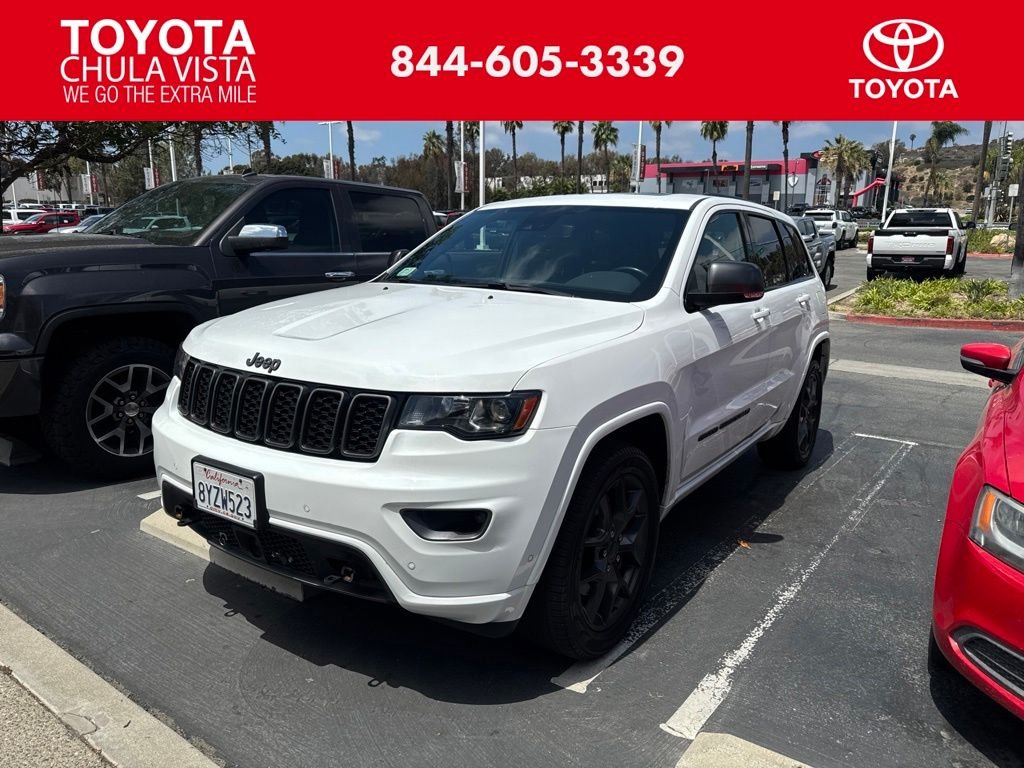 Used 2021 White Jeep Limited image 1