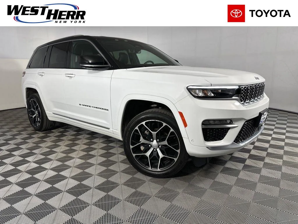 Used 2023 Bright White Clearcoat Jeep Summit Reserve image 1