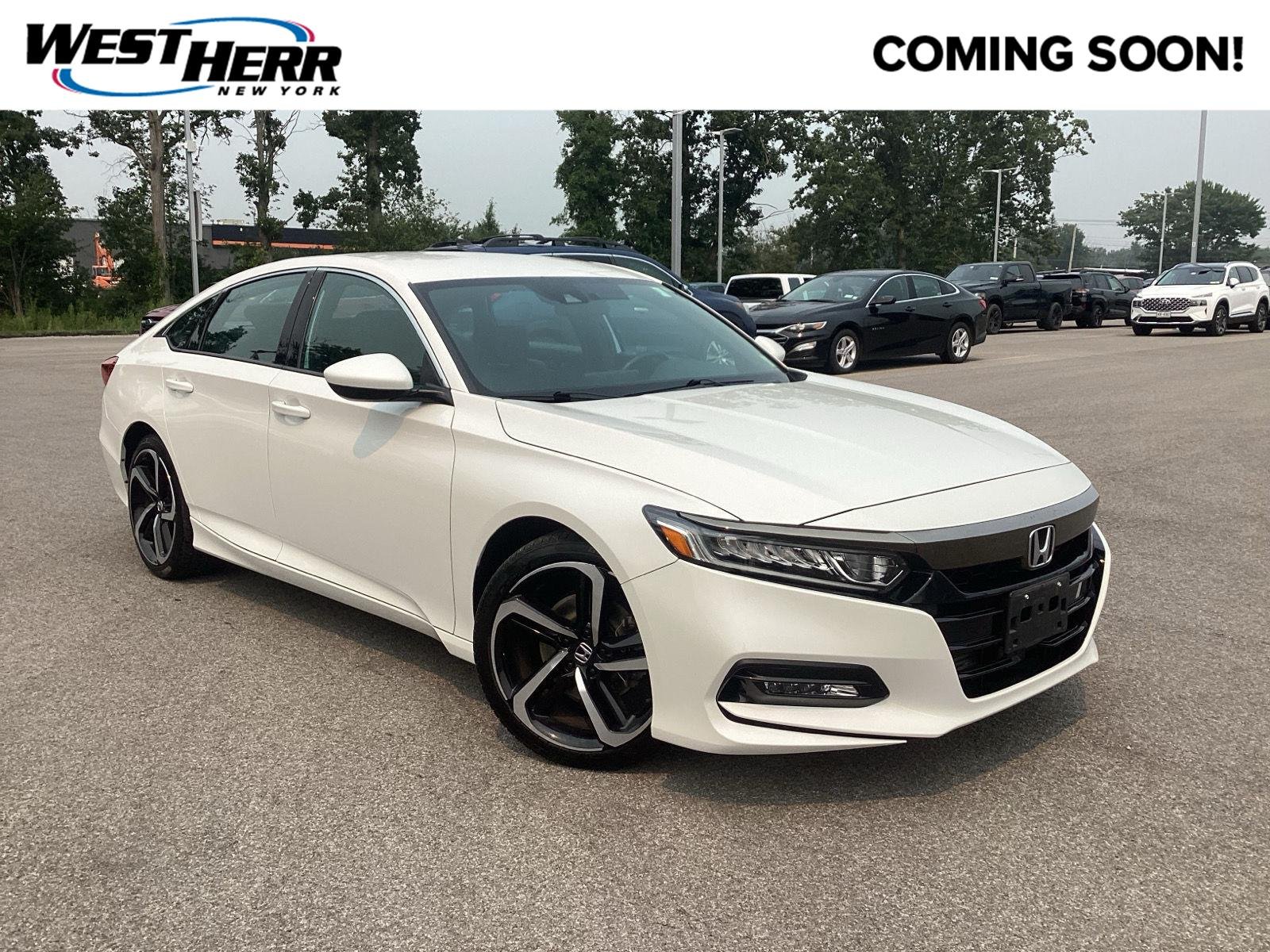 Used 2020 Platinum White Pearl Honda Sport image 1
