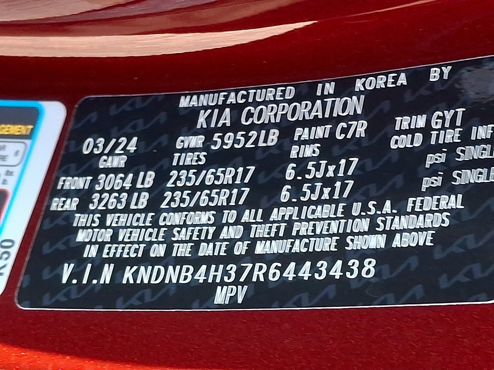 Used 2024 Flare Red Kia LX image 26