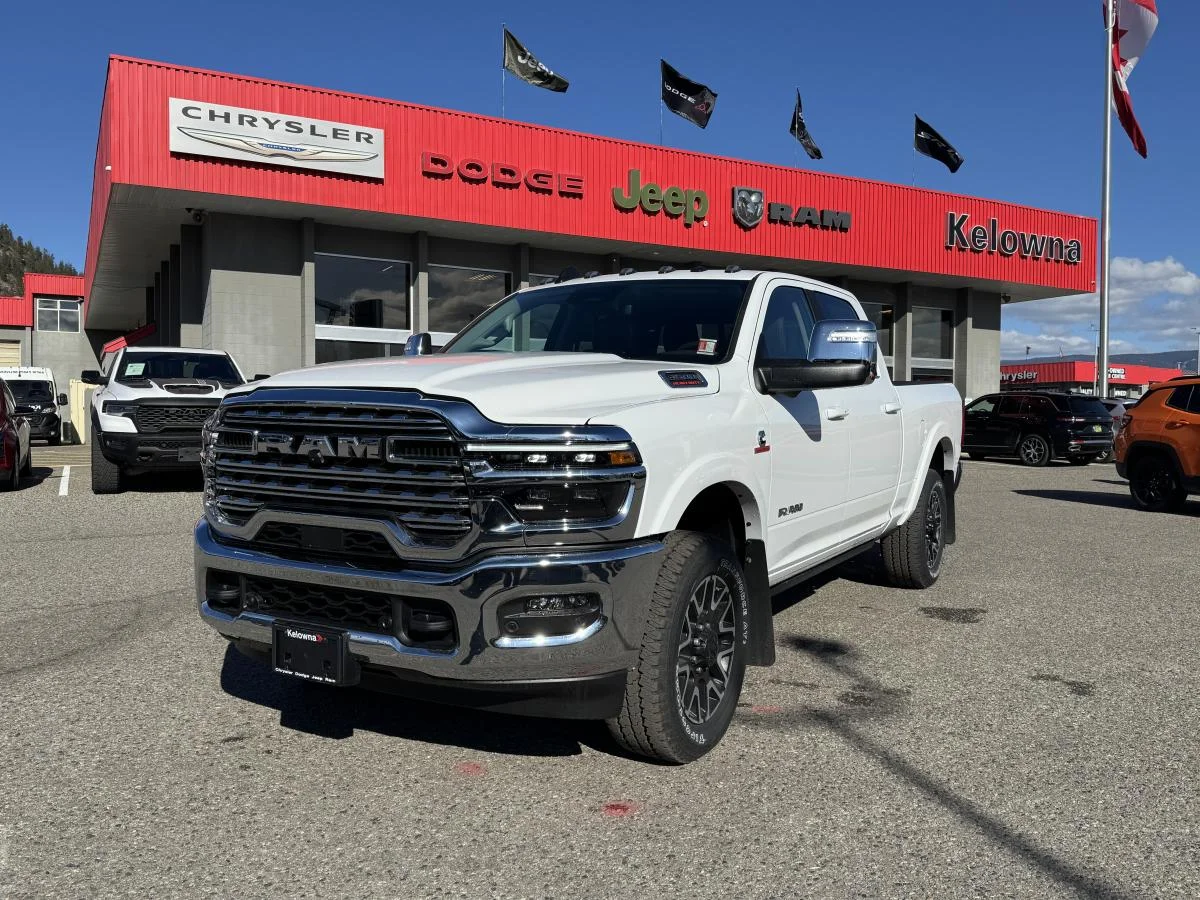 New 2026 White RAM Limited Longhorn 4x4 Crew Cab 6