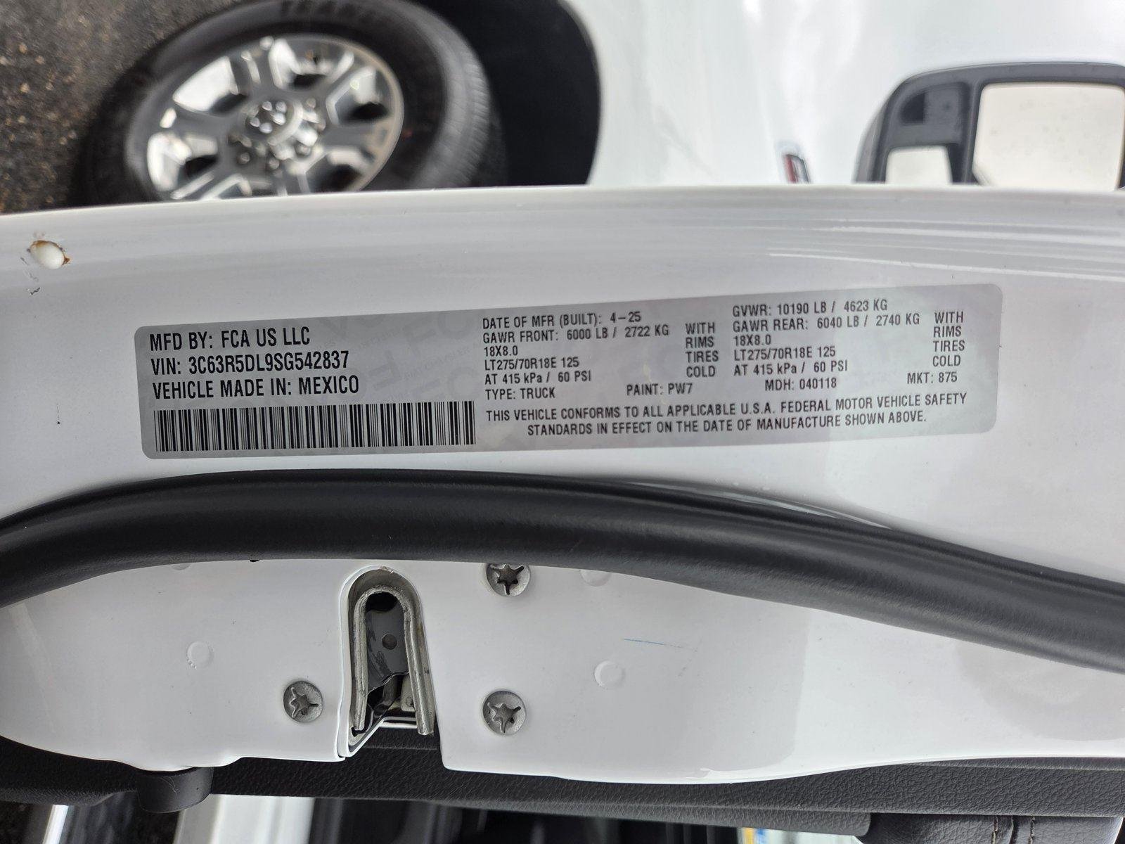 Used 2025 Bright White Clearcoat Ram Big Horn image 26