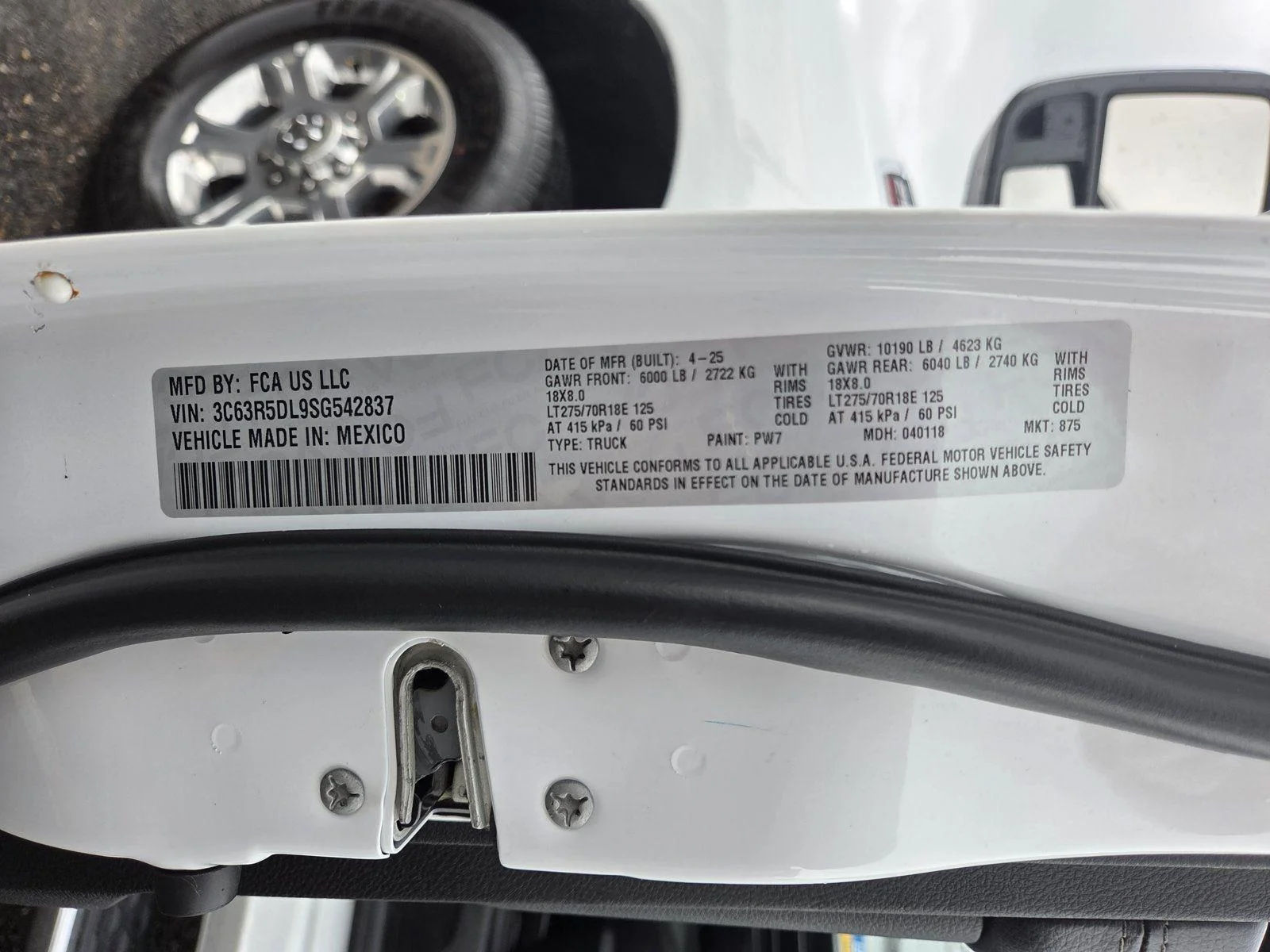 Used 2025 Bright White Clearcoat Ram Big Horn image 26