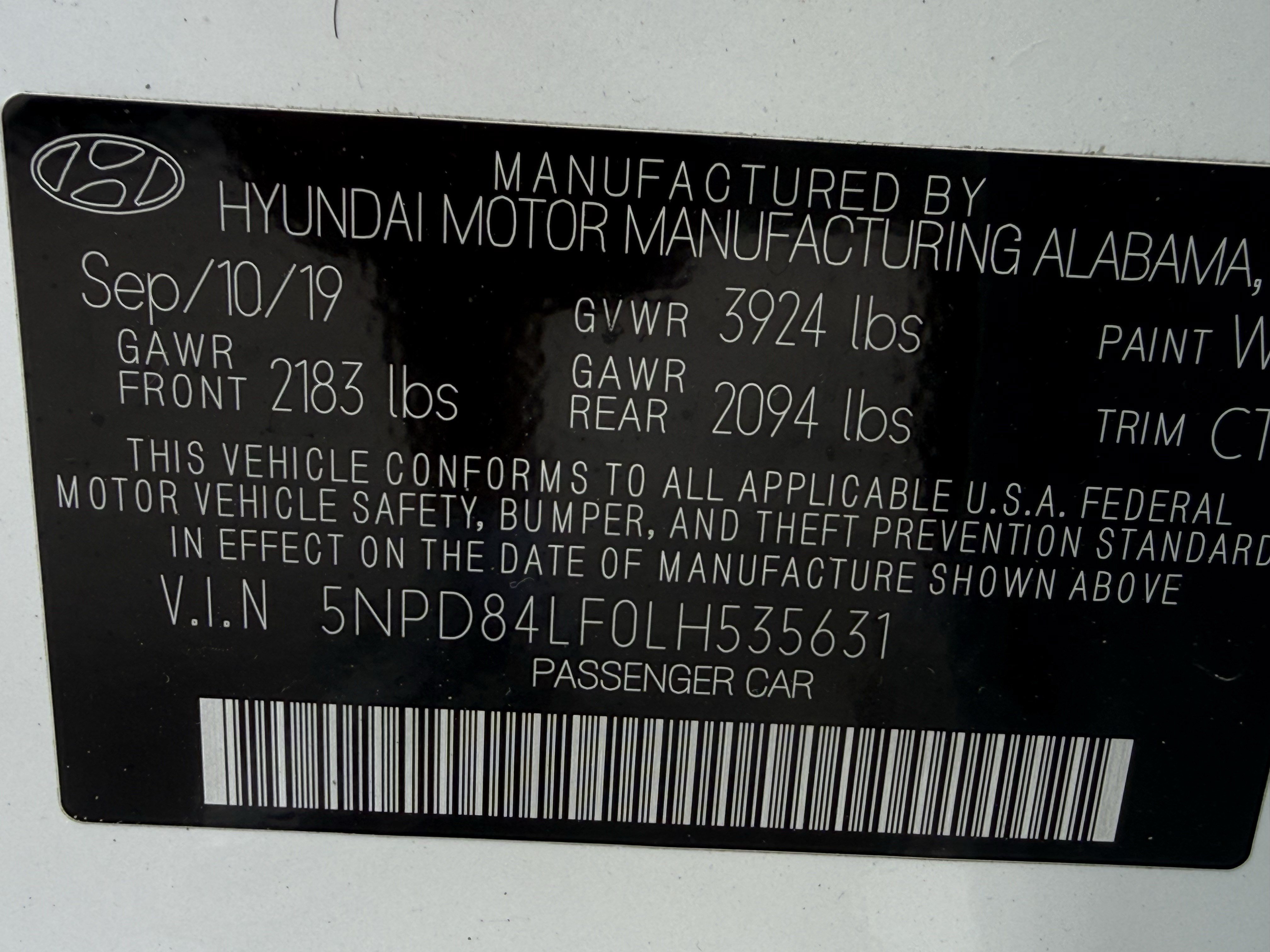 Used 2020 Quartz White Pearl Hyundai Value Edition image 33