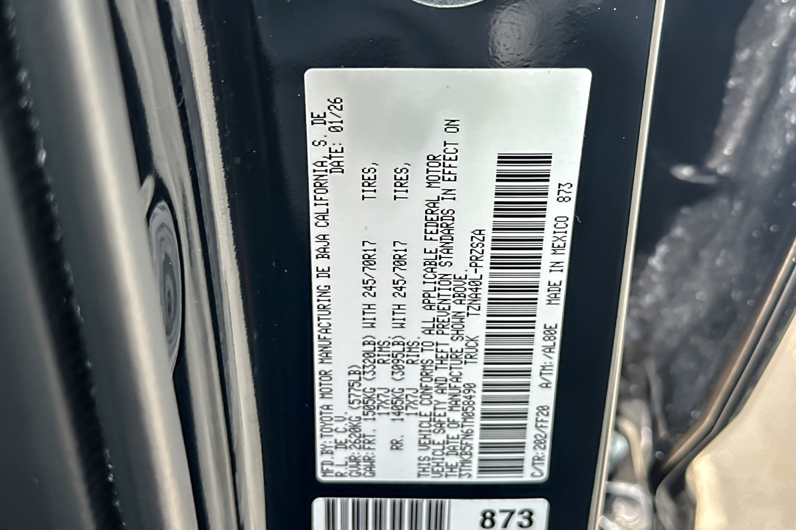 Certified Used 2026 Black Toyota SR5 image 26