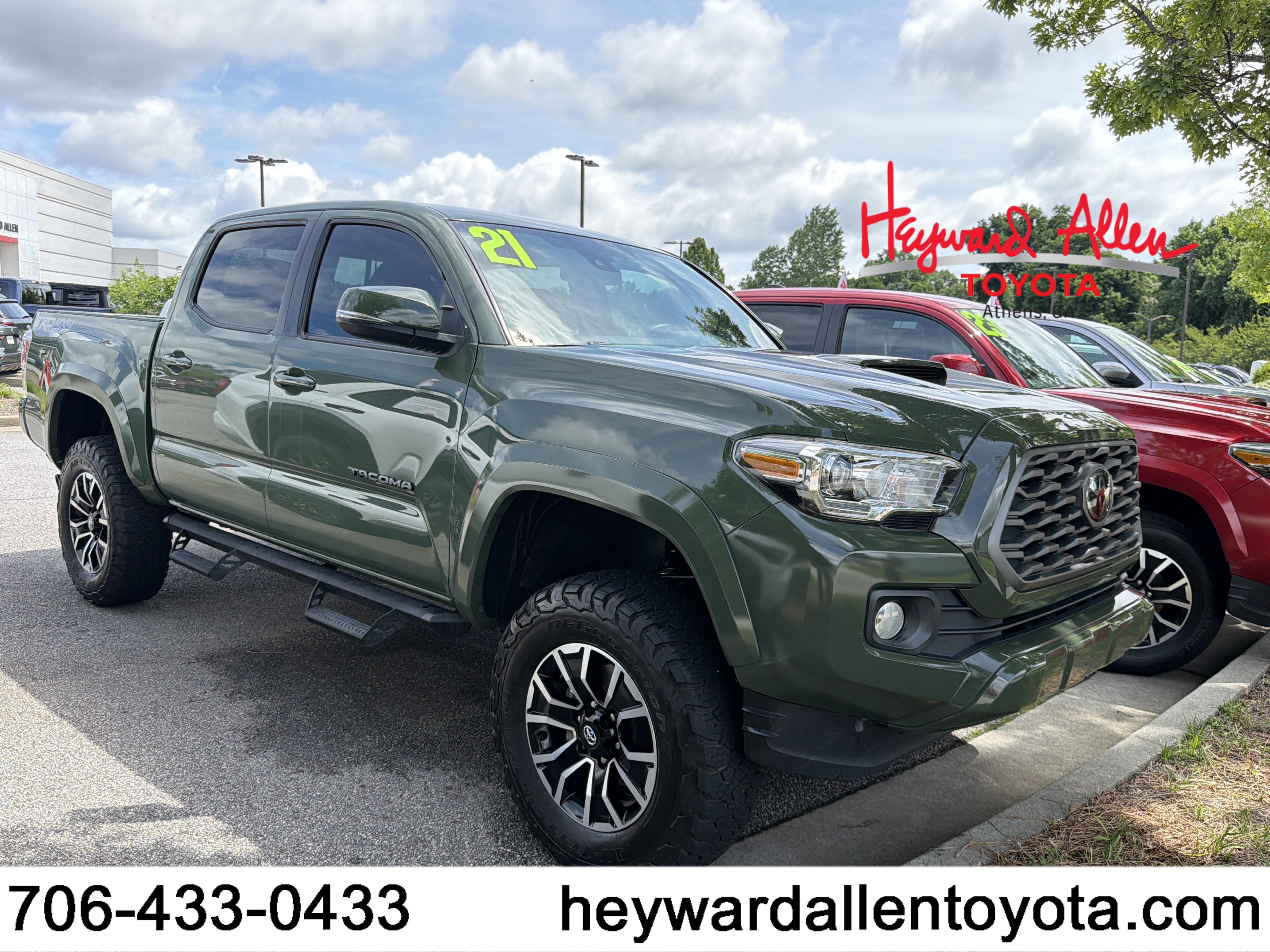 Used 2021 Army Green Toyota TRD Sport image 1