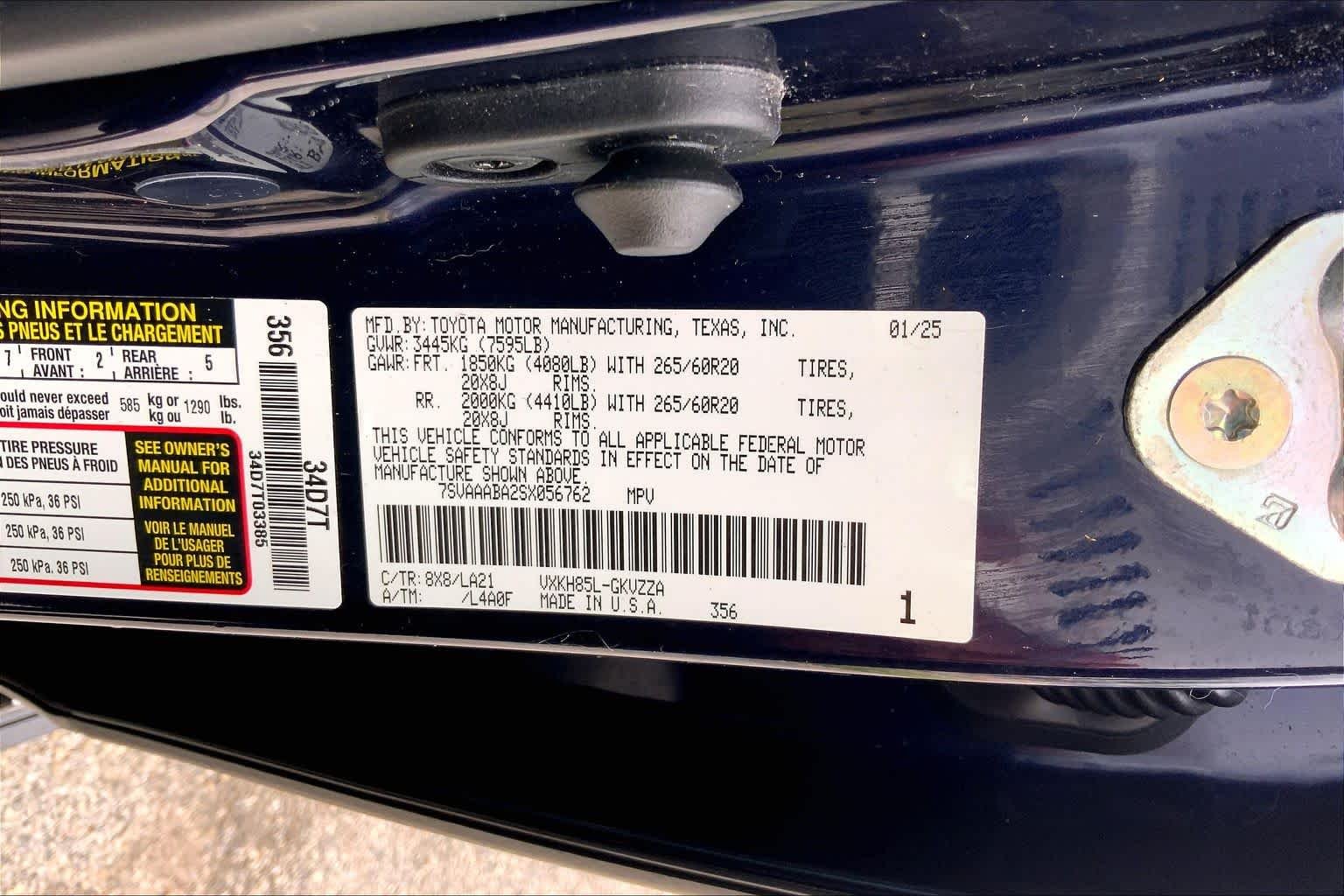 Used 2025 Blueprint Toyota Platinum image 36