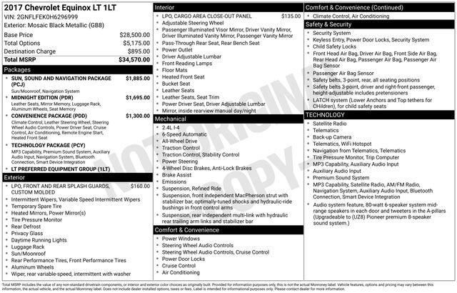 Used 2017 Black Chevrolet LT image 33