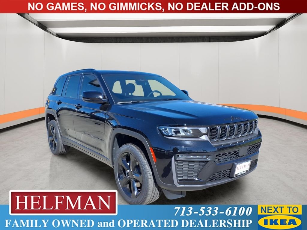New 2026 Diamond Black Crystal Pearl-Coat Exterior Paint Jeep Limited image 1
