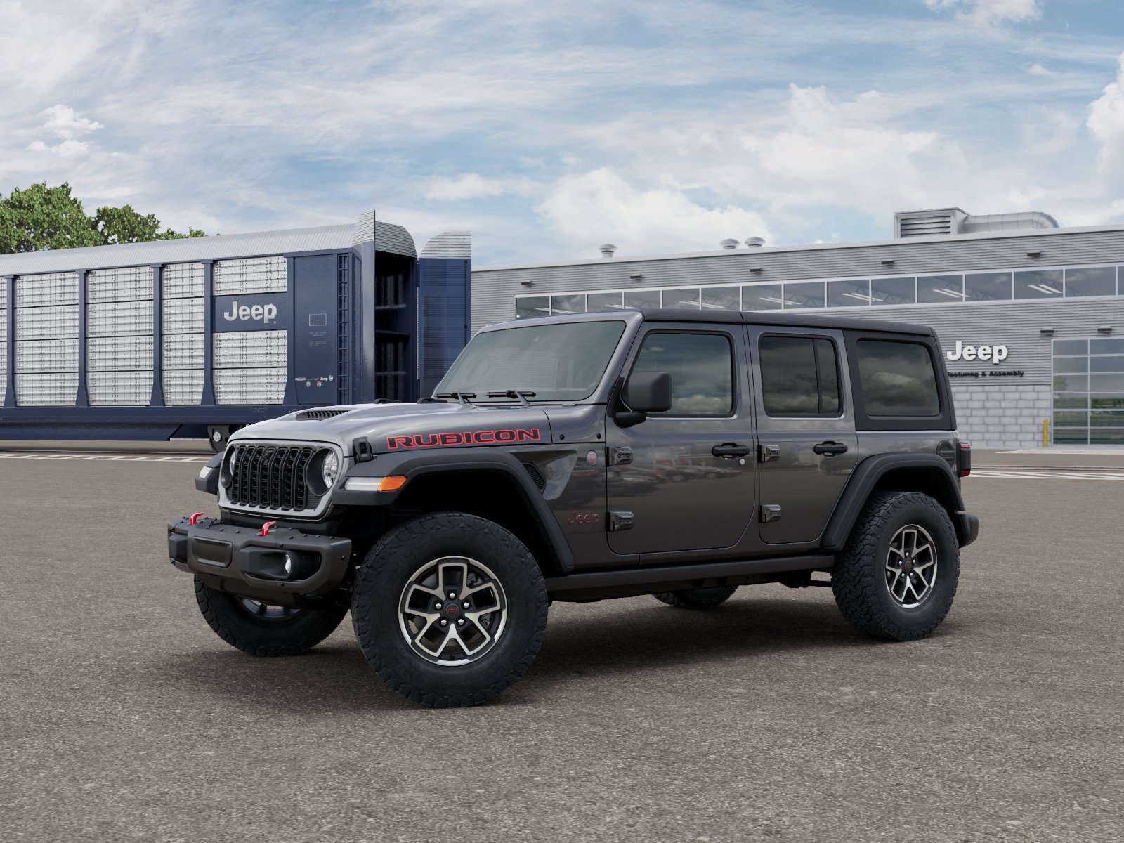 New 2026 Granite Crystal Metallic Clear-Coat Exterior Paint Jeep Rubicon image 2