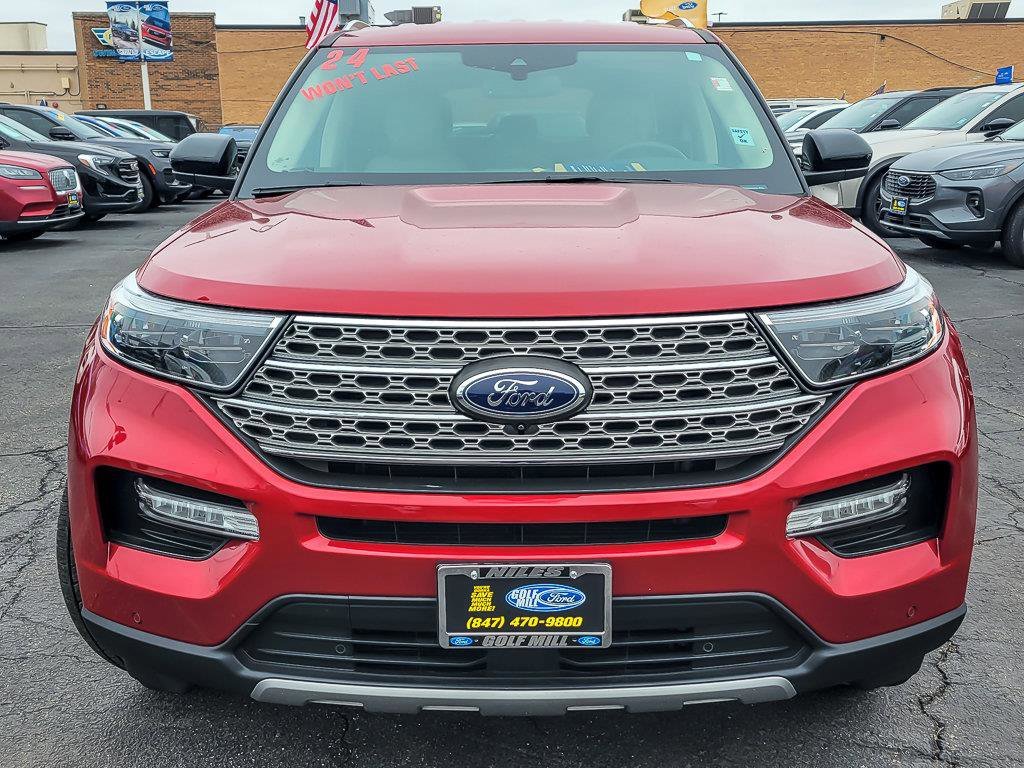 Used 2024 Rapid Red Metallic Tinted Clearcoat Ford Limited image 5