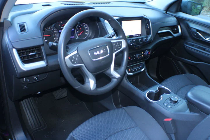 Used 2022 EBONY TWILIGHT METALLIC GMC SLE image 7