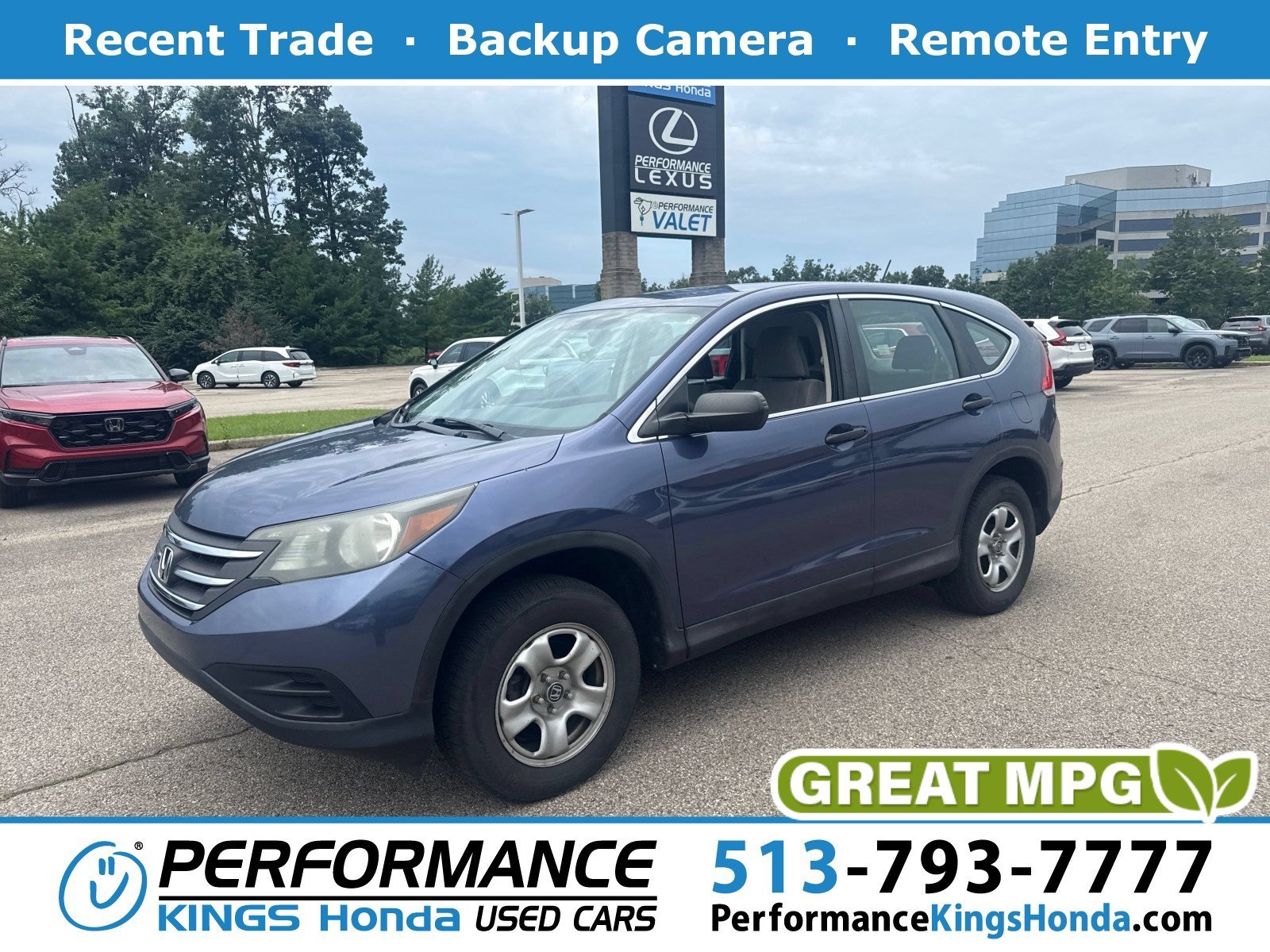 Used 2013 Twilight Blue Metallic Honda LX image 1