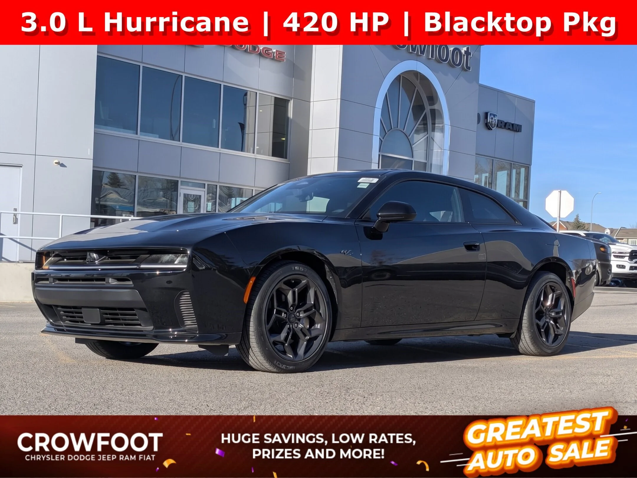New 2026 Black Dodge R/T - - Blacktop Pkg - 20 Black Wheels - Sport Suspension - Adaptive Cruise & More! image 1