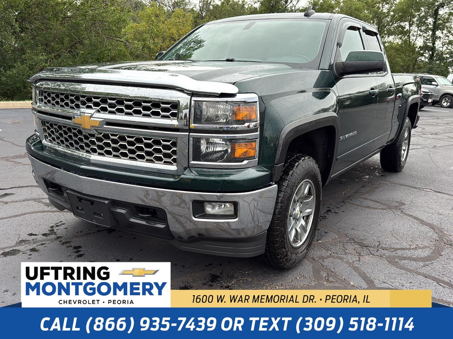 Used 2015 RAINFOREST GREEN METALLIC Chevrolet LT image 1