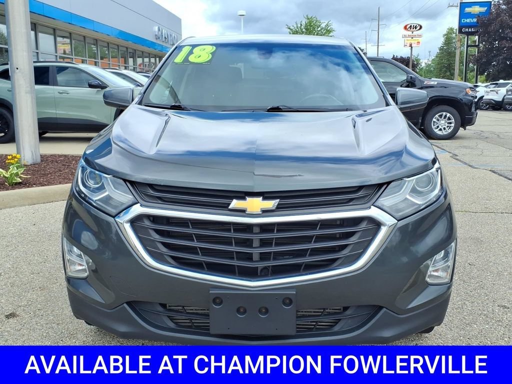 Used 2018 Chevrolet Equinox LT with VIN 3GNAXSEV4JS524771 for sale in Fowlerville, MI