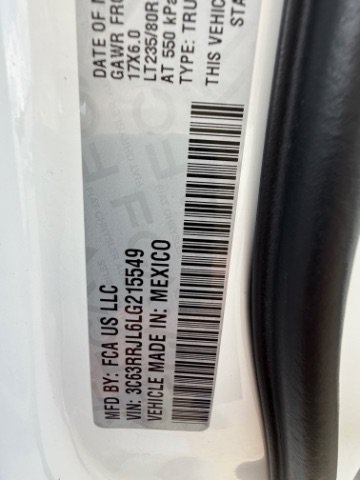 Used 2020 Bright White Clearcoat Ram Laramie image 23