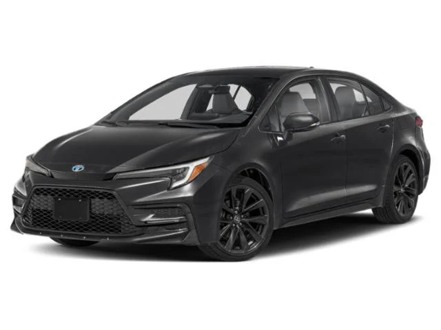 Used 2024 Midnight Black Metallic Toyota Hybrid SE image 1