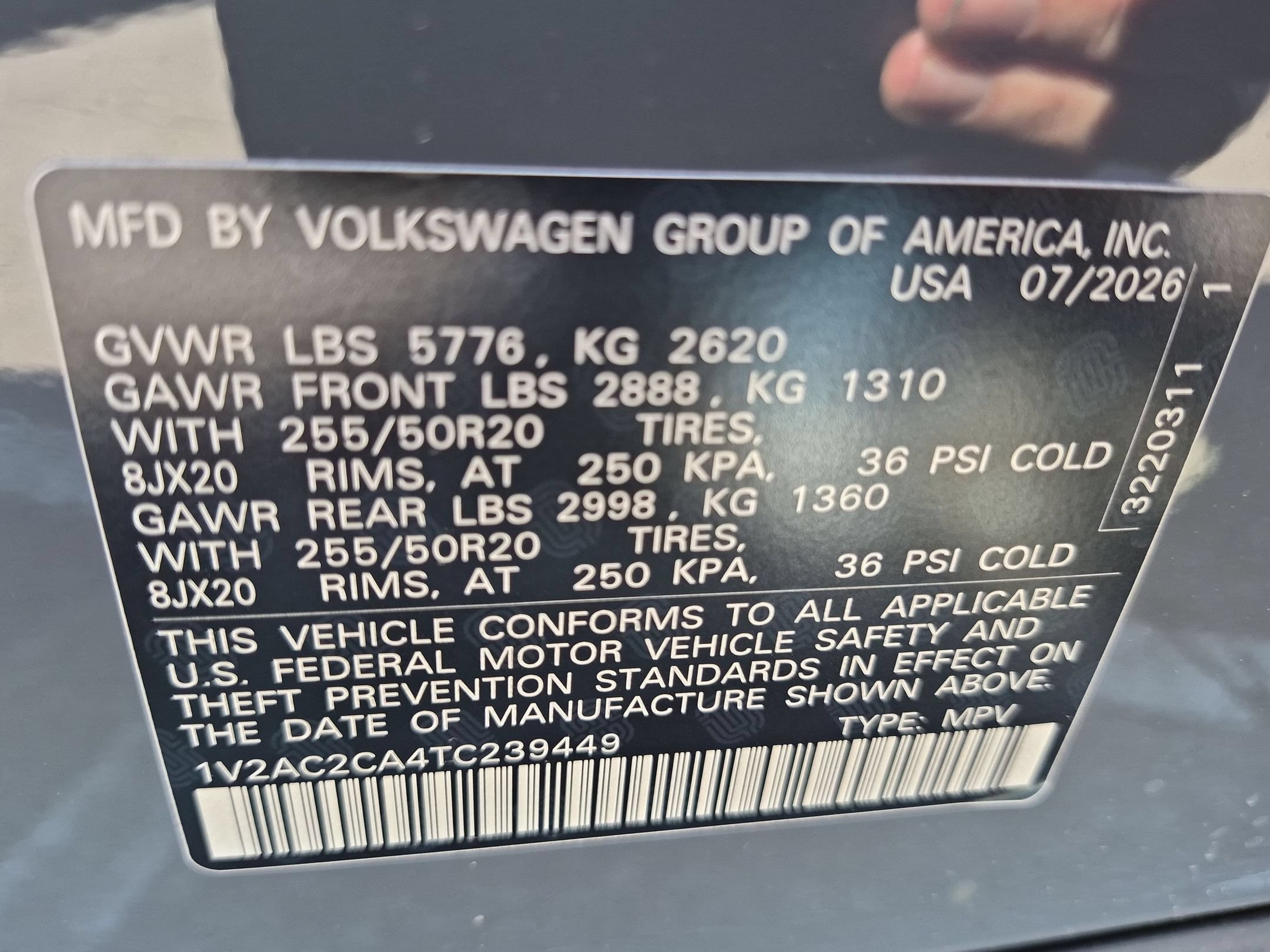 New 2026 Pure Gray Volkswagen 2.0T SEL R-Line Black image 17