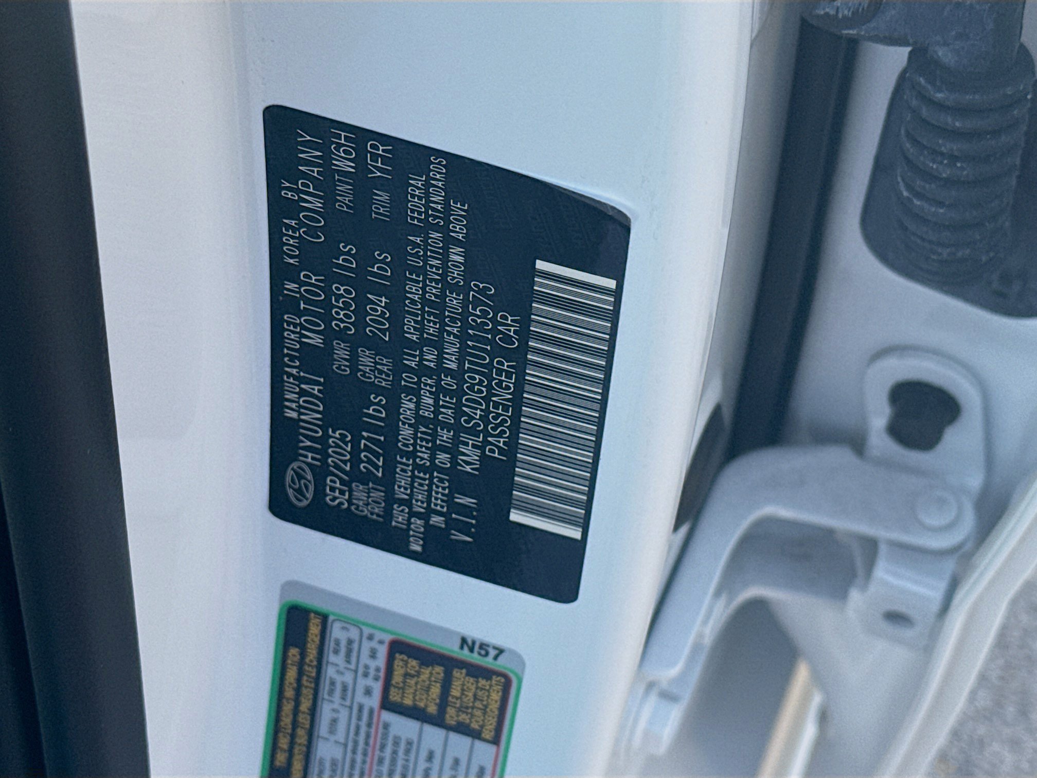 Used 2026 Serenity White Hyundai SEL Sport Premium image 34