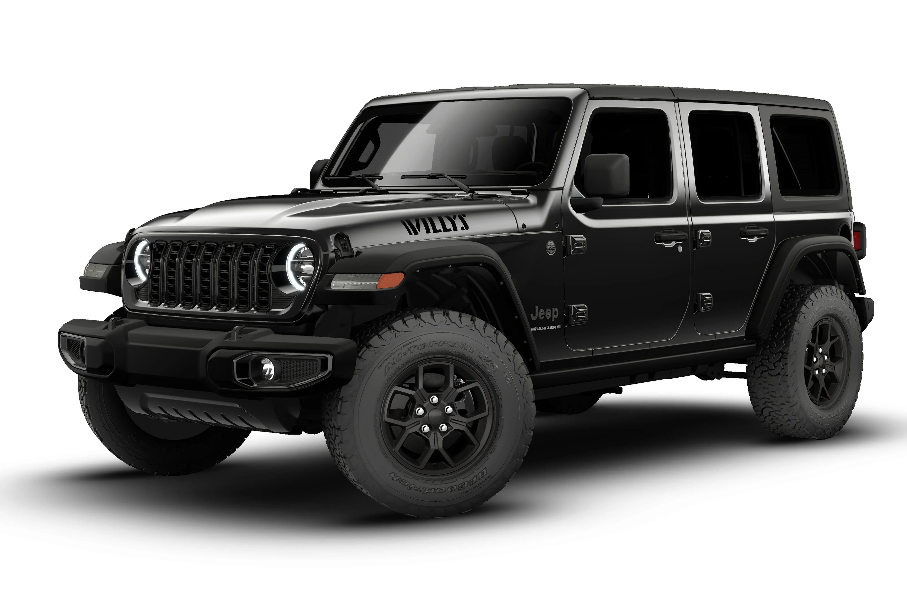 New 2026 Black Clear-Coat Exterior Paint Jeep Willys image 1