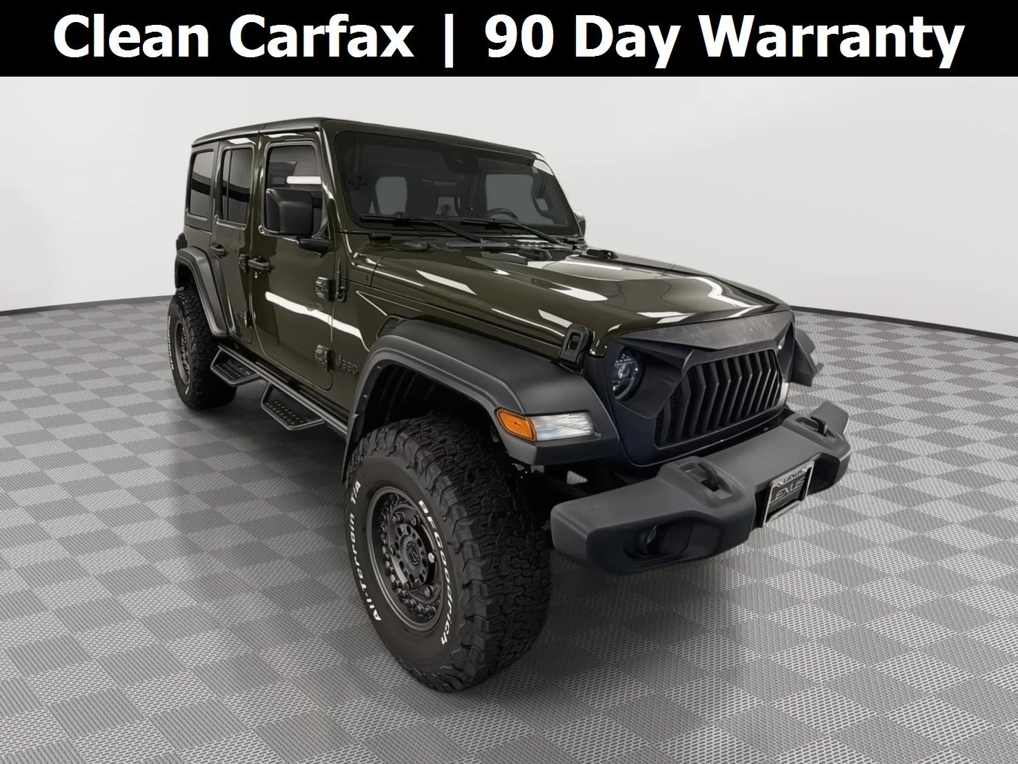 Used 2021 Sarge Green Clearcoat Jeep Unlimited Sport Altitude image 1