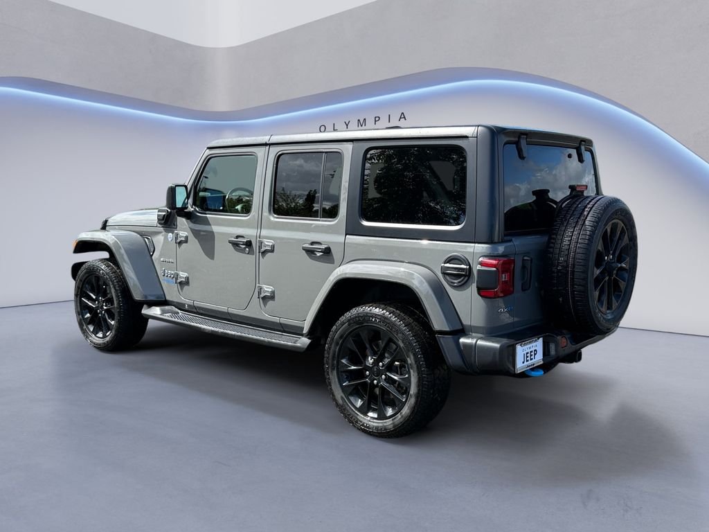 Used 2022 Gray Jeep Unlimited Sahara 4xe image 3